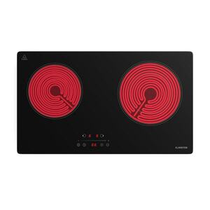 Klarstein CeramEase Slim VTC főzőlap, üvegkerámia, 2 főzőlap, 4 kW, érintős| időzítő kép