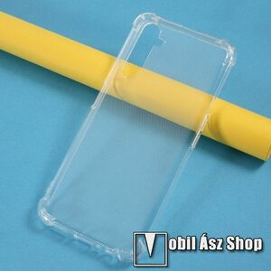 Szilikon védő tok / hátlap - FÉNYES - ÁTLÁTSZÓ - erősített sarkok - Realme 6 Pro kép