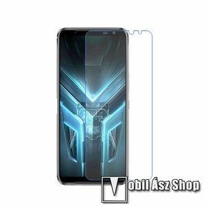 Képernyővédő fólia - Ultra Clear - 1db, törlőkendővel, A képernyő sík részét védi - ASUS ROG Phone 3 (ZS661KS) / ASUS ROG Phone 3 Strix kép