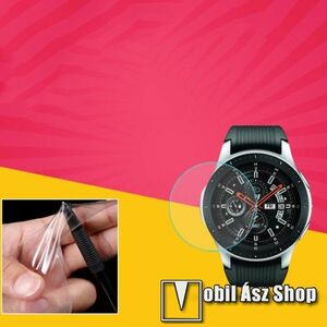 Samsung Galaxy Watch3 41mm, TPU okosóra képernyővédő fólia, 1db, Clear, törlőkendővel kép
