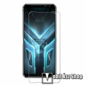 Előlap védő karcálló edzett üveg - 0, 3 mm vékony, 9H, Arc Edge, A képernyő sík részét védi - ASUS ROG Phone 3 (ZS661KS) / ASUS ROG Phone 3 Strix kép