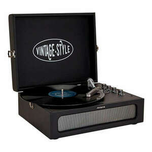 Aiwa VPX-1971BK VINTAGE Lemezjátszó műbőr táskában Bluetooth-al, ... kép