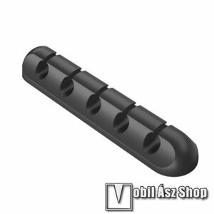 ESSAGER UNIVERZÁLIS Kábel szervező, kötegelő, 1db-os, 96mm hosszú, 3M-es ragasztó - FEKETE - GYÁRI kép