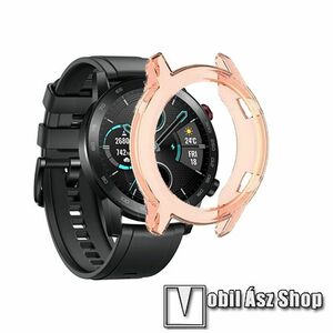 Okosóra szilikontok - ÁTTETSZŐ NARANCSSÁRGA - HUAWEI Honor MagicWatch 2 46mm kép