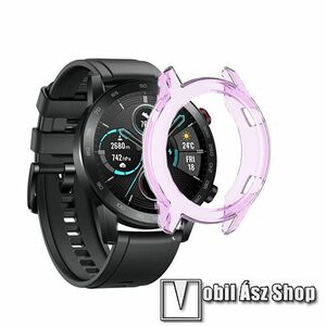 Okosóra szilikontok - ÁTTETSZŐ LILA - HUAWEI Honor MagicWatch 2 46mm kép
