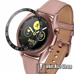 Okosóra lünetta védő rozsdamentes acél - FEKETE - SAMSUNG Galaxy Watch3 41mm (SM-R855F) kép