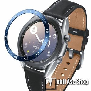Okosóra lünetta védő rozsdamentes acél - KÉK - SAMSUNG Galaxy Watch3 41mm (SM-R855F) kép