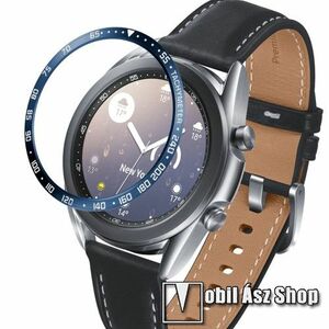 Okosóra lünetta védő rozsdamentes acél - a másodpercmutató segítségével a tachymeter skáláról leolvashatod az óránkénti átlagsebességet - KÉK - SAMSUNG Galaxy Watch3 41mm (SM-R855F) kép