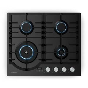 Klarstein Ignito gázfőzőlap, 8 kW, öntöttvas tartókkal, időzítő, hőmérsékletszabályozás kép