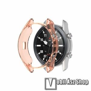 Okosóra szilikontok - ÁTTETSZŐ NARANCSSÁRGA - SAMSUNG Galaxy Watch3 41mm (SM-R855F) kép