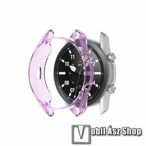 Okosóra szilikontok - ÁTTETSZŐ LILA - SAMSUNG Galaxy Watch3 41mm (SM-R855F) kép