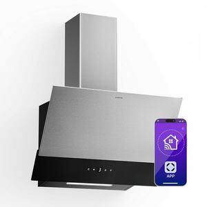 Klarstein Verosteel páraelszívó, Elegáns, minimalista, nagy teljesítményű, A energiaosztály, 624 m³/h, 60 cm kép