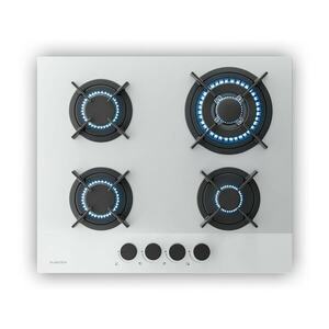 Klarstein Velaire gázfőzőlap, 4 égős főzőlap elektromos gyújtással, kompatibilis földgázzal és LPG-vel, 8000W, 60cm kép