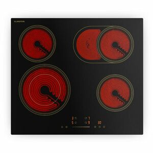Klarstein Victoria üvegkerámia főzőlap, 4 zóna, Elegáns, időtálló, 6600 W, 60 cm kép