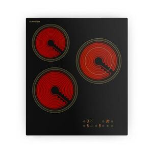 Klarstein Victoria üvegkerámia főzőlap, 3 zóna, Elegáns, időtálló, 5000 W, 45 cm kép