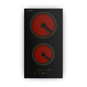 Klarstein Victoria kerámia főzőlap, 2 zónás, elegáns, időtálló, 3000 W, 30 cm kép