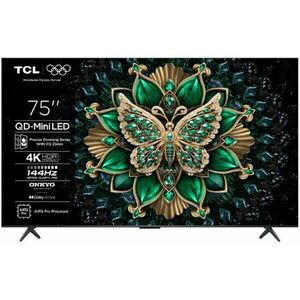 TCL C6K 75C6K 190, 5 cm (75") 4K Ultra HD Smart Wi-Fi Fémes T... kép