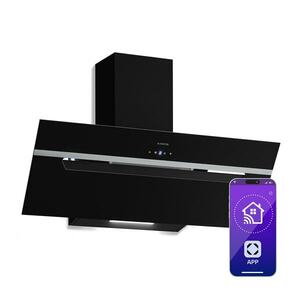 Klarstein BigBite ferde páraelszívó | elszívó és keringtető üzemmód | biztonsági üveg | 417m³/h | 90cm kép