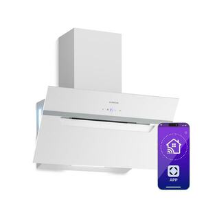 Klarstein BigBite ferde páraelszívó | elszívó és keringtető üzemmód | biztonsági üveg | 417m³/h | 60cm kép