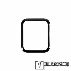 RURIHAI 3D Flexible Nano Glass okosóra flexibilis üvegfólia - 1db - 3D Curved, A teljes képernyőt védi - FEKETE - APPLE Watch Series 4 / 5 / 6 / SE / SE (2022) 44mm - GYÁRI kép