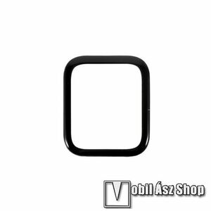 RURIHAI 3D Flexible Nano Glass okosóra flexibilis üvegfólia - 1db - 3D Curved, A teljes képernyőt védi - FEKETE - APPLE Watch Series 4 / 5 / 6 / SE / SE (2022) 44mm - GYÁRI kép