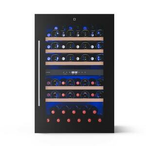 Klarstein Illuminosa beépített borhűtő | Kétzónás | UV védelem | 143 liter | 57 palack | 60 cm kép