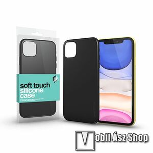 Xpro Soft Touch szilikon védő tok / hátlap - FEKETE - APPLE iPhone 12 mini - GYÁRI kép