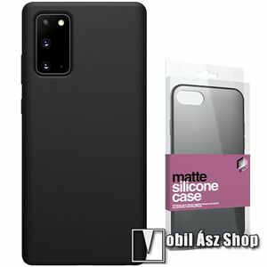 Xpro szilikon védő tok / hátlap - ULTRAVÉKONY! 0.33mm - MATT FEKETE - SAMSUNG Galaxy Note20 5G (SM-N981B/DS) - GYÁRI kép