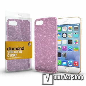 Xpro Diamond szilikon védő tok / hátlap - CSILLÁMOS - RÓZSASZÍN - Xiaomi Redmi 9C / Redmi 9C NFC / Redmi 10A - GYÁRI kép