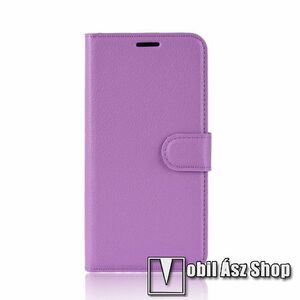 WALLET notesz tok / flip tok - LILA - asztali tartó funkciós, oldalra nyíló, rejtett mágneses záródás, bankkártyatartó zseb, szilikon belső - SAMSUNG Galaxy S20 FE 5G (SM-G781B) / SAMSUNG Galaxy S20 FE 4G (SM-G780F) kép