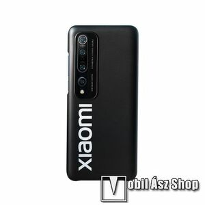 XIAOMI műanyag védő tok / hátlap - FEKETE - Xiaomi Mi 10 5G / Xiaomi Mi 10 Pro 5G - GYÁRI kép