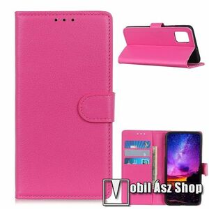 WALLET notesz tok / flip tok - RÓZSASZÍN - asztali tartó funkciós, oldalra nyíló, rejtett mágneses záródás, bankkártyatartó zseb, szilikon belső - Xiaomi Mi 10T 5G / Mi 10T Pro 5G / Redmi K30S kép
