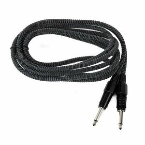 3 x FrontStage 6, 35 mm mono jack kábel, 3 m, textil szövet bevonat, fekete-fehér kép