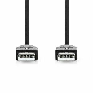 Nedis ccgl60000bk10 usb a apa - usb-a apa kábel, usb2.0, hossz: 1... kép