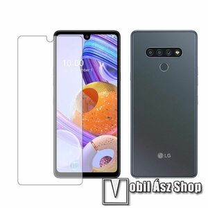Előlap védő karcálló edzett üveg - 0, 33 mm vékony, 9H, Arc Edge, A képernyő sík részét védi - LG K71 kép