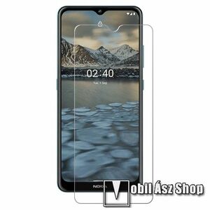 Előlap védő karcálló edzett üveg - 0, 33 mm vékony, 9H, Arc Edge, A képernyő sík részét védi - NOKIA 2.4 kép