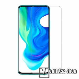 Előlap védő karcálló edzett üveg - 0, 33 mm vékony, 9H, Arc Edge, A képernyő sík részét védi - Xiaomi Poco C3 kép