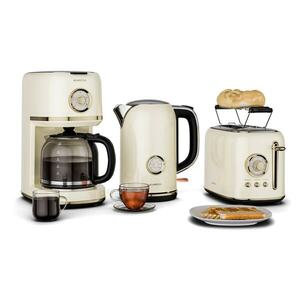 Klarstein Victoria reggelizőkészlet, kenyérpirító, vízforraló és kávéfőző kép
