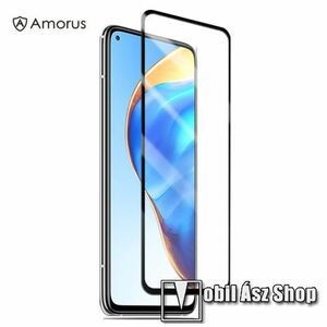 AMORUS előlap védő karcálló edzett üveg, TELJES KIJELZŐT VÉDI! - FEKETE - 9H, A teljes felületén tapad! - Xiaomi Mi 10T 5G / Mi 10T Pro 5G / Redmi K30S - GYÁRI kép