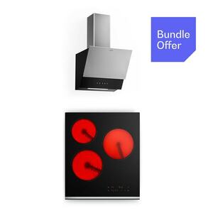 Klarstein Verosteel üvegkerámia főzőlap + Verosteel szabadon álló páraelszívó | 45 cm kép