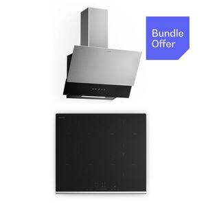 Klarstein Verosteel indukciós főzőlap + Verosteel fejmagasság nélküli páraelszívó | 60 cm kép