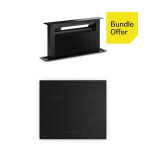 Klarstein Velaire indukciós főzőlap + Velaire főzőlap elszívó | Minimalista | 60 cm kép