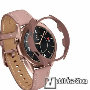 Okosóra műanyag védő tok / keret - BARNA - SAMSUNG Galaxy Watch3 45mm (SM-R845F) kép