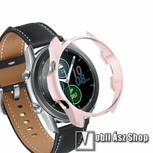 Okosóra műanyag védő tok / keret - ROSE GOLD - SAMSUNG Galaxy Watch3 45mm (SM-R845F) kép