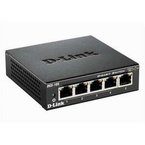 D-Link DGS-105/E Switch 5x1000Mbps Fémházas Asztali, DGS-105/E kép