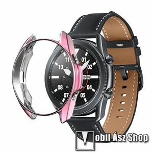 Okosóra szilikontok - GALVANIZÁLT RÓZSASZÍN - SAMSUNG Galaxy Watch3 45mm (SM-R845F) kép