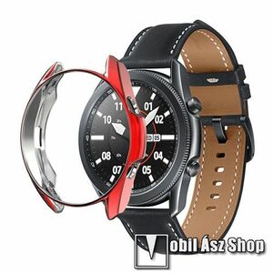 Okosóra szilikontok - GALVANIZÁLT PIROS - SAMSUNG Galaxy Watch3 45mm (SM-R845F) kép