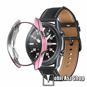 Okosóra szilikontok - GALVANIZÁLT RÓZSASZÍN - SAMSUNG Galaxy Watch3 41mm (SM-R855F) kép