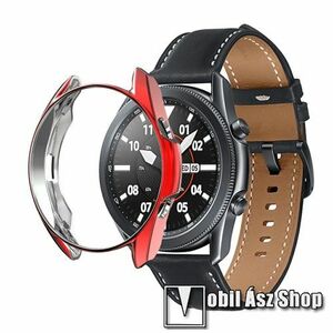 Okosóra szilikontok - GALVANIZÁLT PIROS - SAMSUNG Galaxy Watch3 41mm (SM-R855F) kép