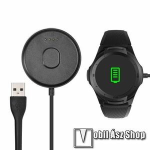Okosóra USB töltő - FEKETE - 5V / 500MA, 1m hosszú - Mobvoi TicWatch S2 / Mobvoi TicWatch E2 kép